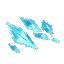Cyan Crystal Shards